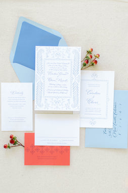 Tallulah Ketubahs x Etiquette Design Company Mezcala Wedding Invitation
