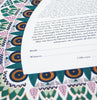 Art Deco Ketubah | Detail Shot | Tallulah Ketubahs
