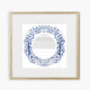 Indigo Celestial Wreath Ketubah by Guest Artist Claire Luce Baldwin