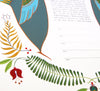 Folk Art Hamsah Ketubah | Detail Shot | Tallulah Ketubahs