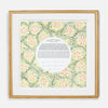 Blooming Petal Mosaic Ketubah w/ matching Parents' Gift