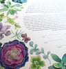 Succulent Wreath Ketubah | Detail Shot | Tallulah Ketubahs