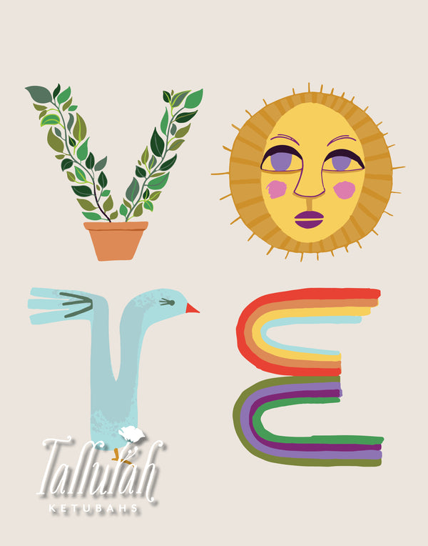 VOTE Typographic Print - Fundraiser