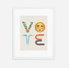 VOTE Typographic Print - Fundraiser