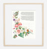 Dahlia Bouquet Ketubah | Framed | Tallulah Ketubahs