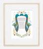 Folk Art Hamsah Ketubah | Framed | Tallulah Ketubahs