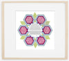 Geometric Pomegranate Ketubah | Framed | Tallulah Ketubahs