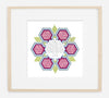 Geometric Pomegranate Parents Gift | Framed | Tallulah Ketubahs