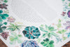 Succulent Wreath Ketubah | Detail Shot | Tallulah Ketubahs