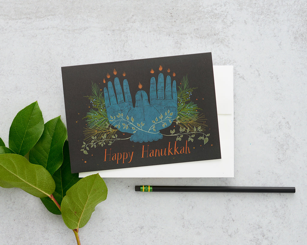Hanukkah Hands Greeting Cards