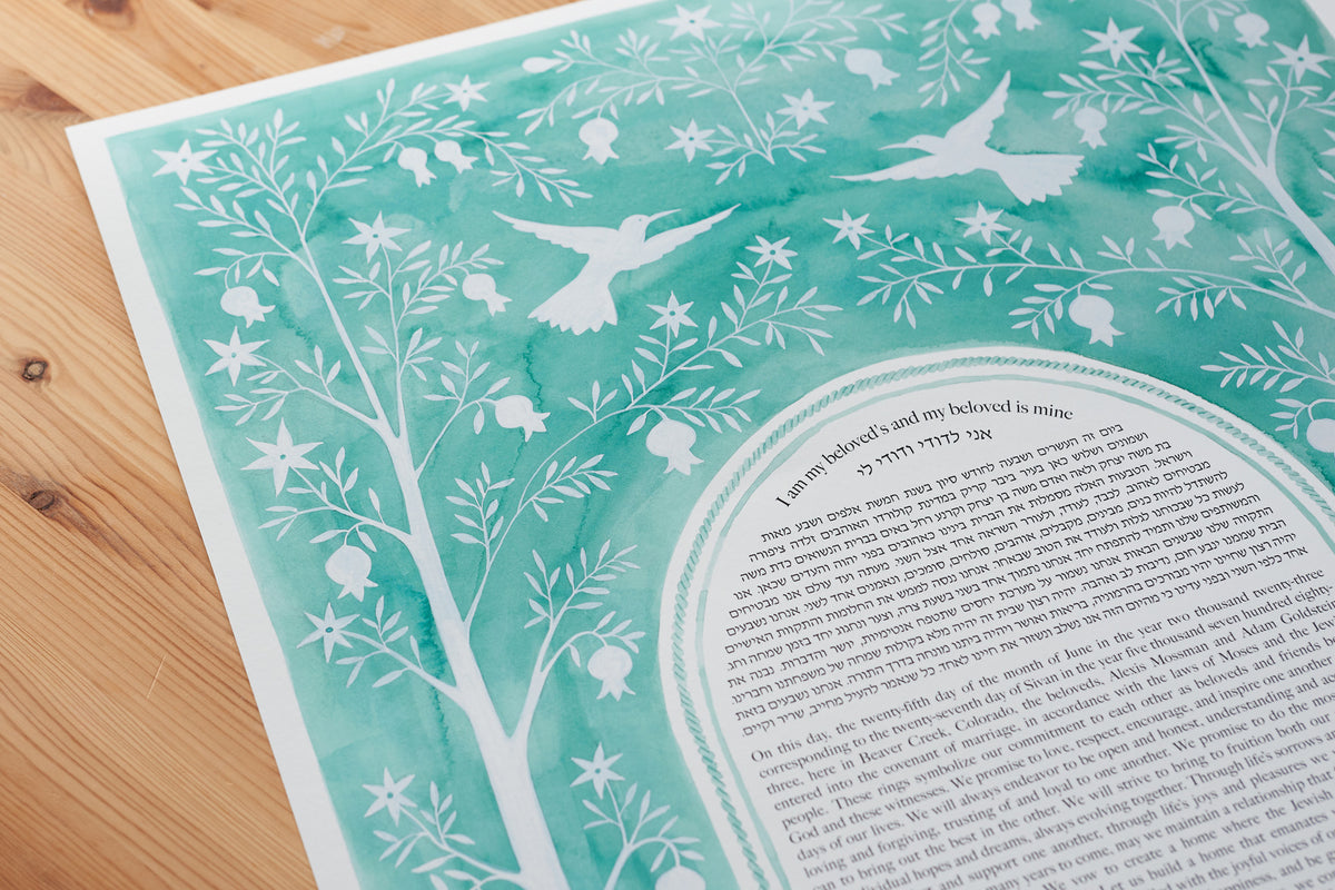 Live Oak Tree Ketubah – Tallulah Ketubahs