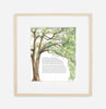 Live Oak Tree Ketubah | Framed | Tallulah Ketubahs